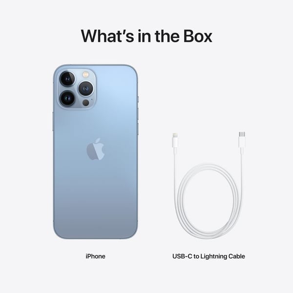 iPhone 13 Pro Max 128GB Sierra Blue with Facetime - Middle East Version iPhone 13 Pro Max 128GB Sierra Blue with Facetime - Middle East Version