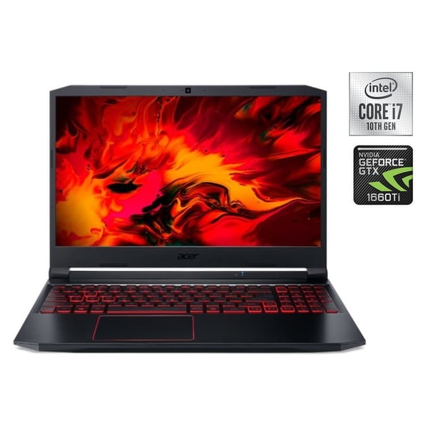 Acer Nitro 5 AN515-55-73F9 Gaming Laptop - Core i7 2.6GHz 24GB 1024GB 6GB Win10 15.6inch FHD Black English/Arabic Keyboard Acer Nitro 5 AN515-55-73F9 Gaming Laptop - Core i7 2.6GHz 24GB 1024GB 6GB Win10 15.6inch FHD Black English/Arabic Keyboard