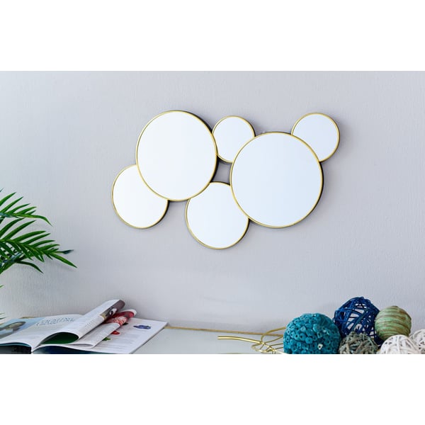 Multi Mirror Wall Decor Round Gold 55x32cm Multi Mirror Wall Decor Round Gold 55x32cm