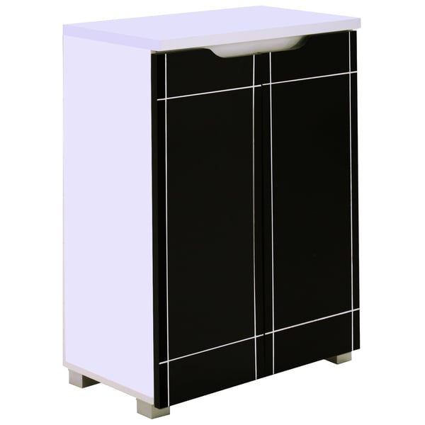 Home Style Cato Shoe Cabinet Sdc White & Black Home Style Cato Shoe Cabinet Sdc White & Black