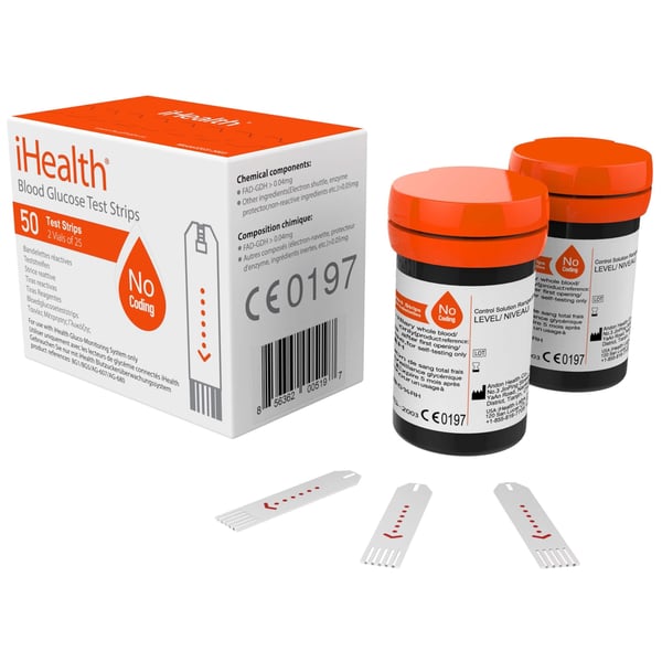 IHealth Blood Glucose Test Strips 2x25 Strips EGS2003