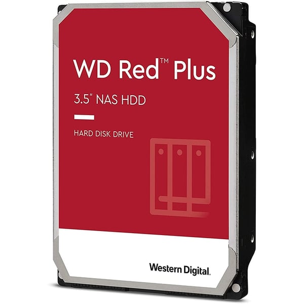Western Digital Red Plus Nas 10tb Internal Hard Drive - 7200 Rpm, Sata 6 Gb/s, Cmr, 256 Mb Cache, 3.5