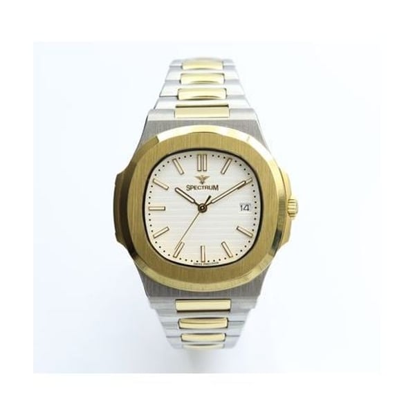 Spectrum Explorer Stainless Steel Men's Two Tone Watch - 12583M-3 Spectrum Explorer Stainless Steel Men's Two Tone Watch - 12583M-3
