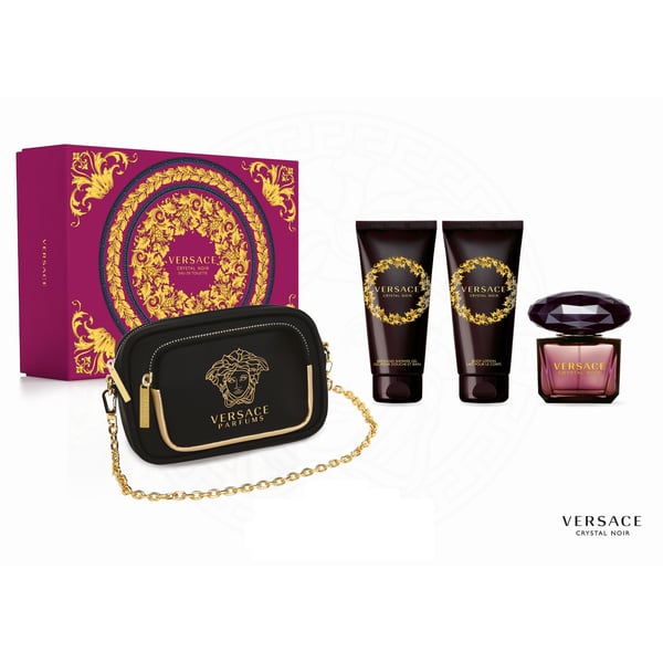 Versace Crystal Noir Edt Edt 90 Ml Gift Set For Women