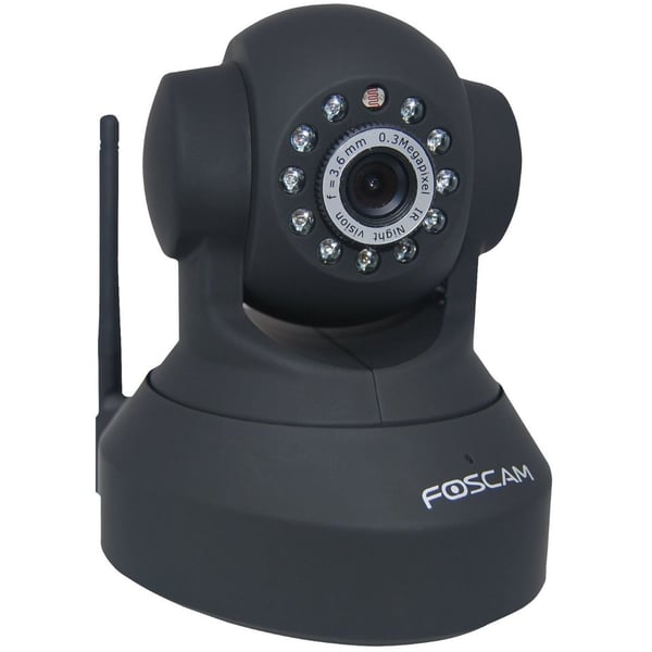 Foscam FI8918WB Wireless IP Pan/Tilt Camera Indoor Black