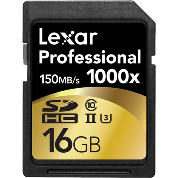 Lexar LSD16GCRBEU1000 Professional 1000x UHS-II SDHC Card 16GB Lexar LSD16GCRBEU1000 Professional 1000x UHS-II SDHC Card 16GB
