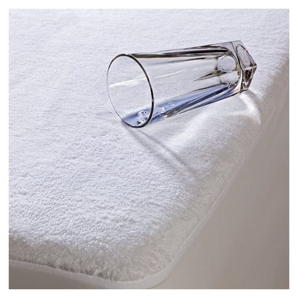 Mattress Protector Terry Twin 150x200cm White Mattress Protector Terry Twin 150x200cm White