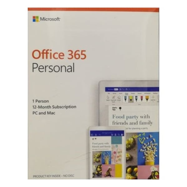 Microsoft Office QQ200870 Office 365 Personal Software 1 Year 1 User