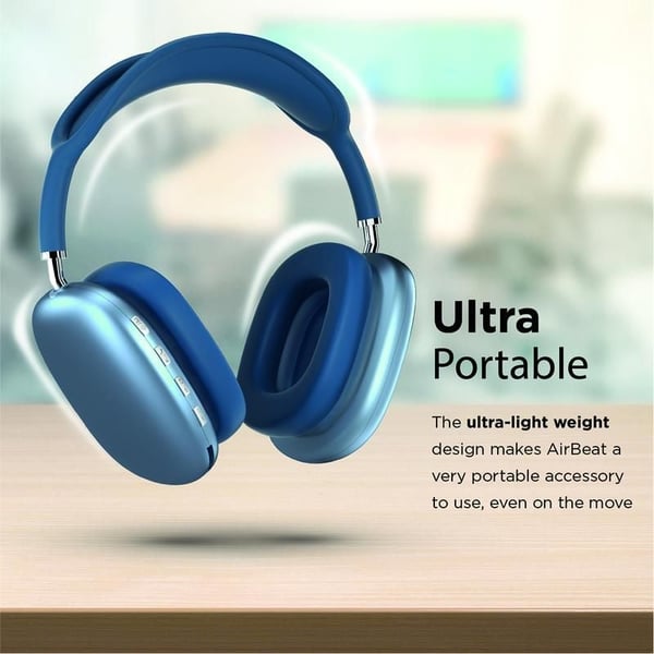 Promate Airbeat - High Fidelity Stereo Wireless Headphones Blue Promate Airbeat - High Fidelity Stereo Wireless Headphones Blue