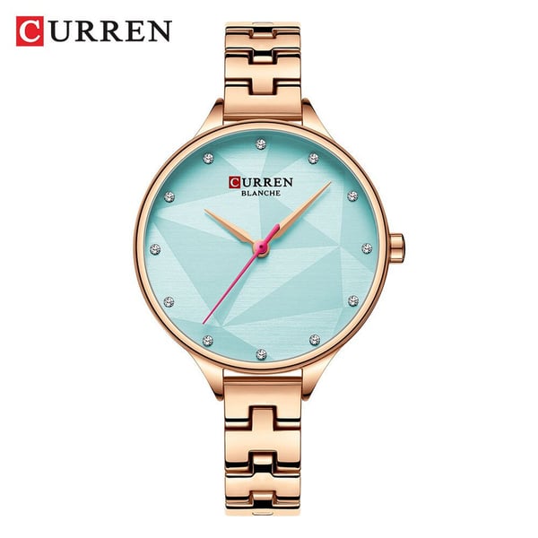 Curren CRN9047-RG/TURQO-Elegant and charming dial Curren CRN9047-RG/TURQO-Elegant and charming dial