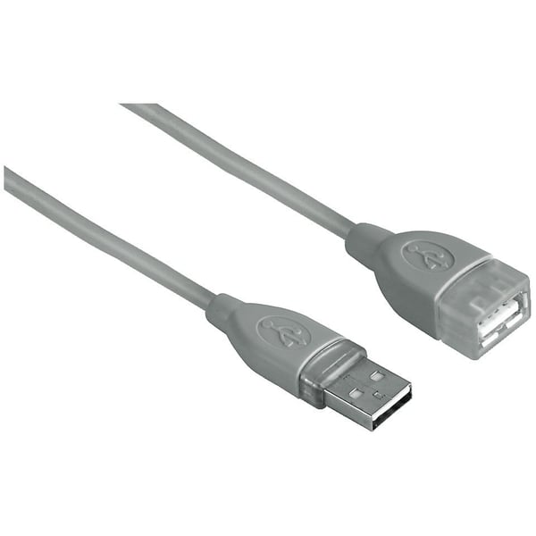Hama D3045027 USB 2.0 Extension Shielded Cable 1.8M Grey