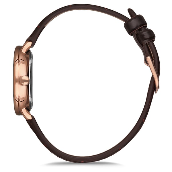 Omax Dome Series Brown Leather Analog Watch For Women DCD002R85I Omax Dome Series Brown Leather Analog Watch For Women DCD002R85I