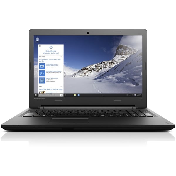 Lenovo ideapad 100-15IBD Laptop - Core i3 2.0GHz 4GB 500GB Shared Win10 15.6inch HD Black
