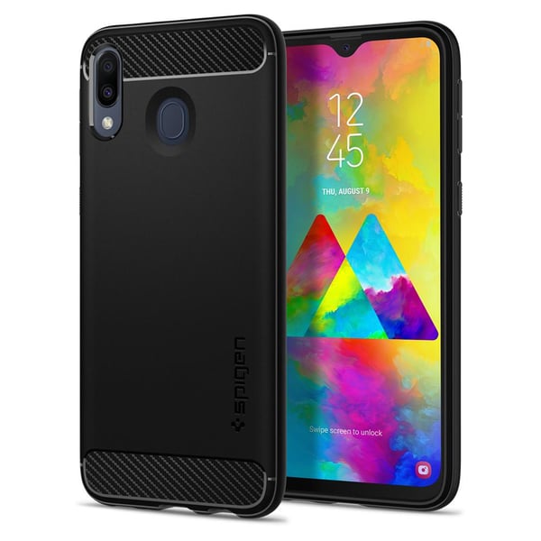 Spigen Rugged Armor Designed For Samsung Galaxy M20 Case Cover - Matte Black