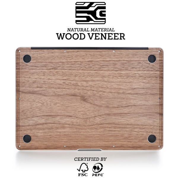 WOODWE Real Wood MacBook Skin for Mac Pro 15inch Touch Bar Edition