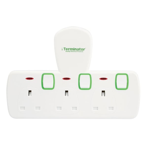 Terminator 13A 3 Way Multi Adaptor T-Socket Tma573T-UK (G) Terminator 13A 3 Way Multi Adaptor T-Socket Tma573T-UK (G)