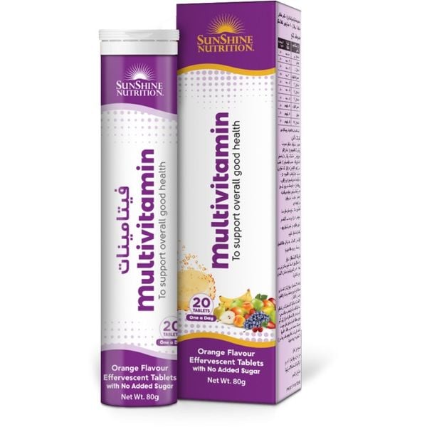 Sunshine Nutrition Multivitamin Effervescent 20 Tablets Sunshine Nutrition Multivitamin Effervescent 20 Tablets