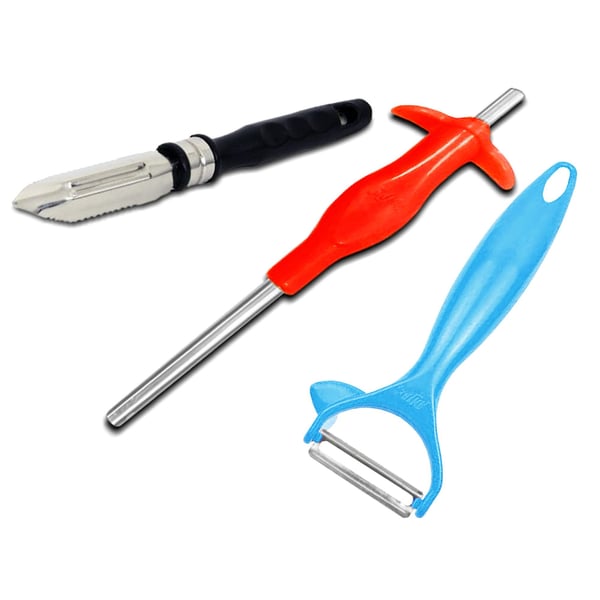 Anjali Combo Pack - Gilleto Peeler, Stainless Steel Peeler & Gas Lighter Anjali Combo Pack - Gilleto Peeler, Stainless Steel Peeler & Gas Lighter