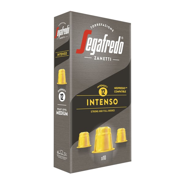 Segafredo Zanetti Espresso Per Te Intenso Nespresso Compatible Coffee Capsules 51g, Pack Of 8 Segafredo Zanetti Espresso Per Te Intenso Nespresso Compatible Coffee Capsules 51g, Pack Of 8
