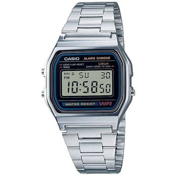 Casio Silver Stainless Steel Women Watch A158WA-1DF Casio Silver Stainless Steel Women Watch A158WA-1DF