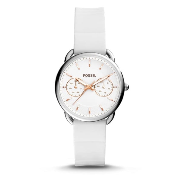 Fossil ES4223 Tailor Multifunction White Silicone Ladies Watch
