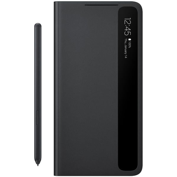Buy Samsung Clear View Cover With S Pen Black Samsung S21 Ultra Online In Uae Sharaf Dg