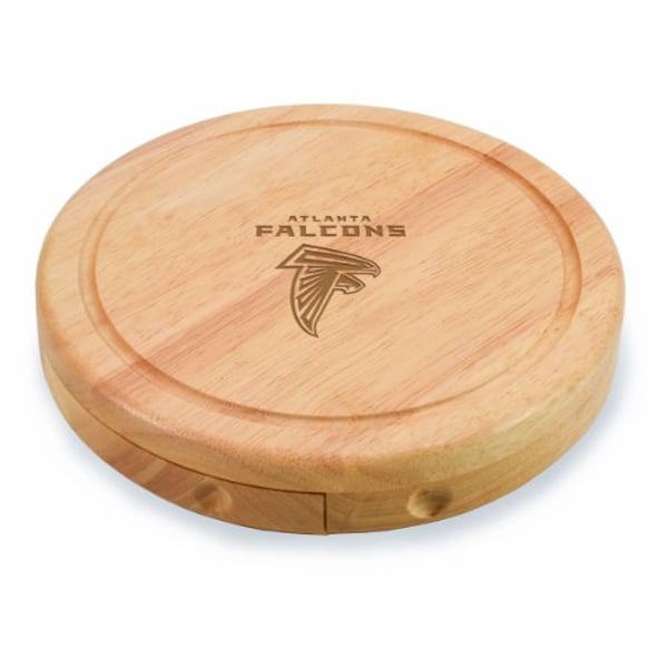 PICNIC TIME Nfl Atlanta Falcons Brie Cheese Board/Tool Set, 7-1/2 Inch