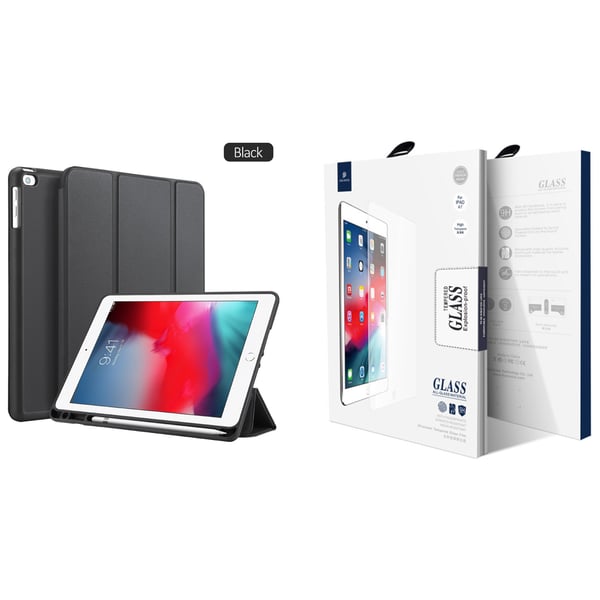 Dux Ducis 110532 Flip Cover + Tempered Glass Clear Bundle For iPad 9.7(2018) Dux Ducis 110532 Flip Cover + Tempered Glass Clear Bundle For iPad 9.7(2018)