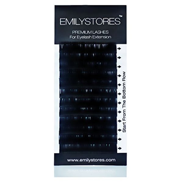 Emilystores 0.05Mm Thickness B Curl 8- 4Mm Mixed Length Lashes Silk Mink Eyelashes For Eyelash Extensions Assort Mixed Sizes One Tray