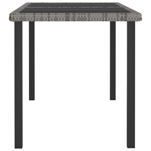 Vidaxl 5 Piece Garden Dining Set Poly Rattan Grey Vidaxl 5 Piece Garden Dining Set Poly Rattan Grey