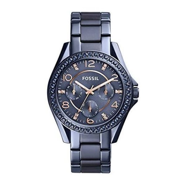 Fossil ES4294 Riley Multifunction Blue Stainless Steel Watch