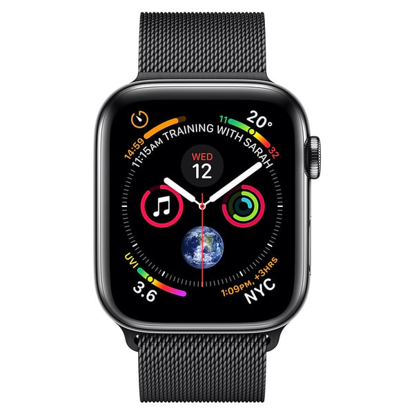 Buy Apple Watch Series 4 GPS + Cellular 44mm Space Black Stainless Steel Case With Space Black 