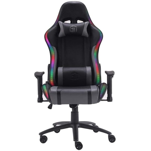 Arozzi Gamertek Lightning RGB Gaming Chair, Grey & Black (PS4)