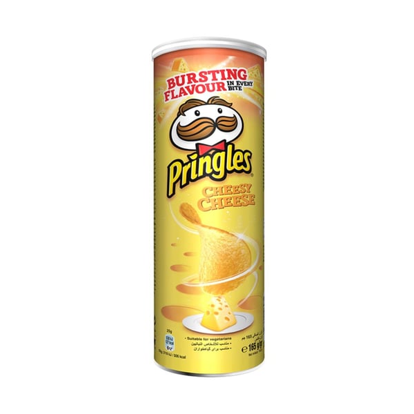 Buy Pringles Cheesy Cheese Flavored Chips 165g Online In Uae Sharaf Dg 3564