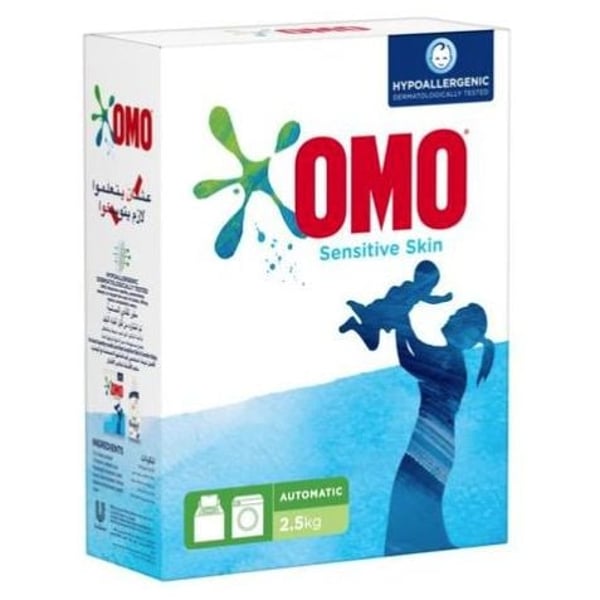 Omo Active Auto Laundry Detergent Powder Sensitive Skin 2.5kg Omo Active Auto Laundry Detergent Powder Sensitive Skin 2.5kg