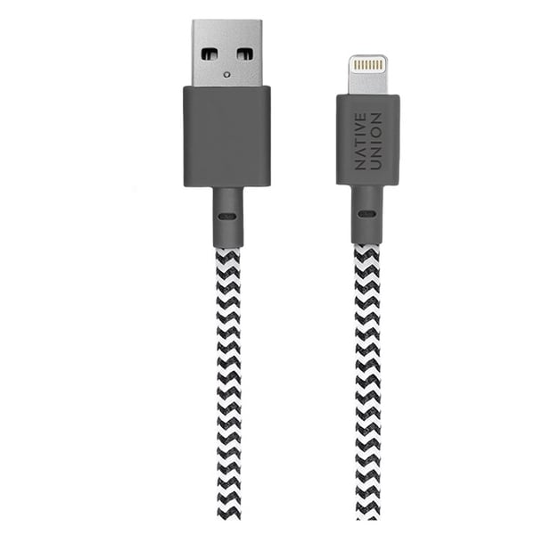 Native Union Belt Lightning Cable 1.2m Zebra Native Union Belt Lightning Cable 1.2m Zebra