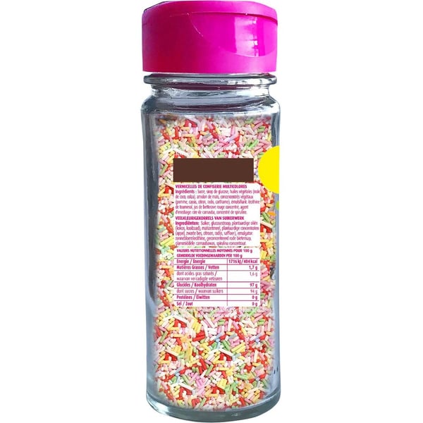 Buy Vahine Decorations Rainbow Vermicelli Bottle 65g Online In Uae Sharaf Dg