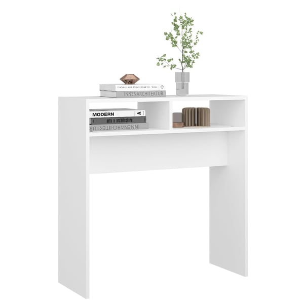 vidaXL Console Table White 78x30x80 cm Engineered Wood
