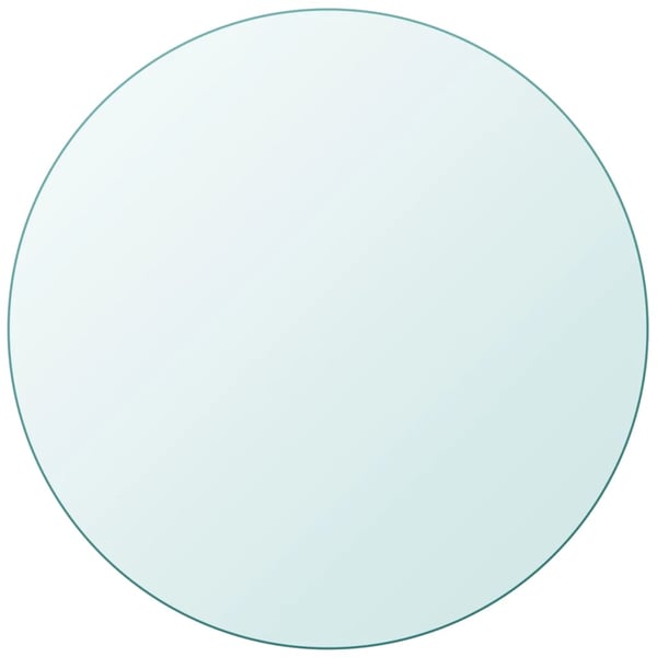vidaXL Table Top Tempered Glass Round 800 mm