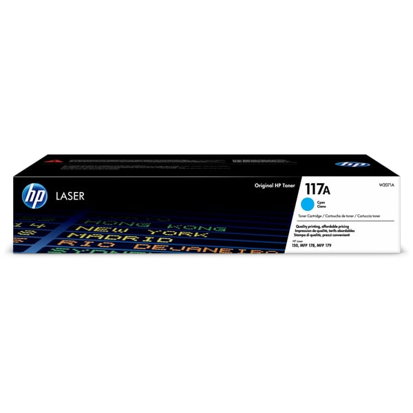 HP W2071A 117A Original Laser Toner Cartridge Cyan HP W2071A 117A Original Laser Toner Cartridge Cyan