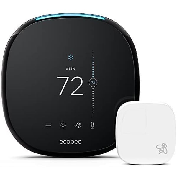 Ecobee4 Smart Thermostat With Built-In Alexa, Included Room Sensor Ecobee4 Smart Thermostat With Built-In Alexa, Included Room Sensor