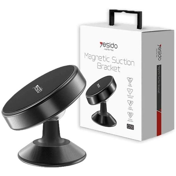 Yesido Magnetic Suction Bracket Car Mobile Holder Black Yesido Magnetic Suction Bracket Car Mobile Holder Black