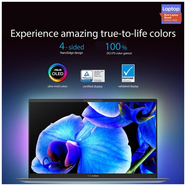 Asus Zenbook 13 OLED UX325EA-OLED001T Laptop – Core i7 2.8GHz 16GB 1TB Win10 13.3inch OLED FHD Grey English/Arabic Keyboard Asus Zenbook 13 OLED UX325EA-OLED001T Laptop – Core i7 2.8GHz 16GB 1TB Win10 13.3inch OLED FHD Grey English/Arabic Keyboard