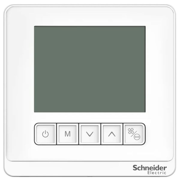 Schneider Space Logic Thermostat Fan Coil On/off Lcd 2p 3 Fans