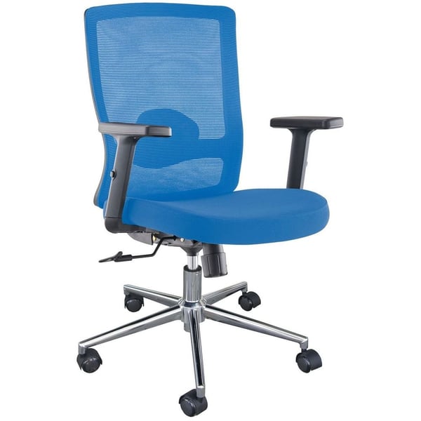 Blue rolling deals chair