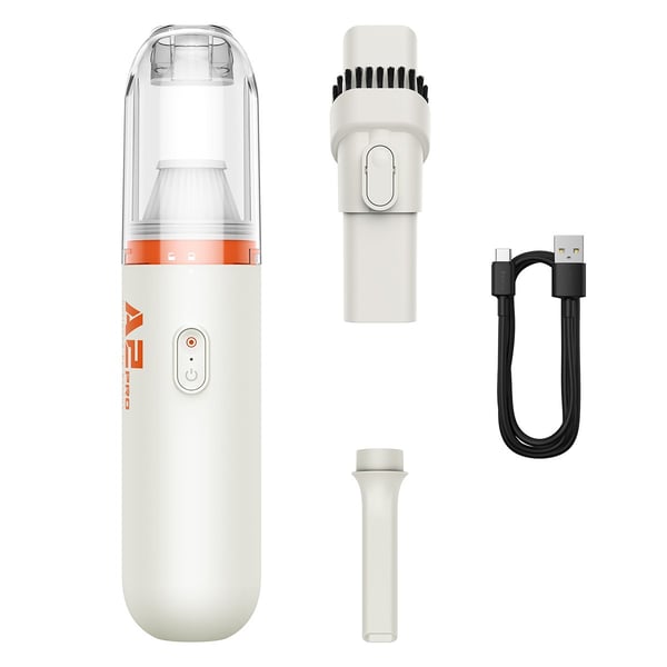 Baseus A2 Pro Car Vacuum Cleaner Cordless Portable 6000Pa Powerful with HEPA Filter - White