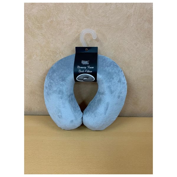 Rest Memory Foam Neck Pillow Grey Rest Memory Foam Neck Pillow Grey