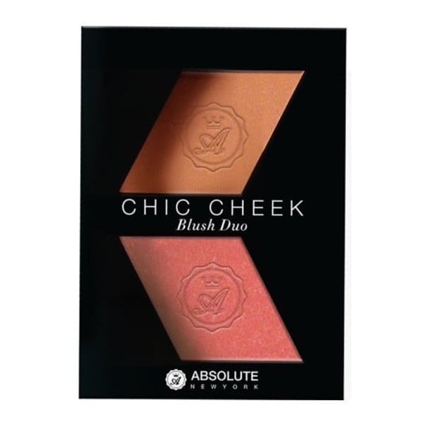 Absolute New York Chic Cheek Blush Duo Peach Fuzz/Coral Gold ABS0MFBD02 Absolute New York Chic Cheek Blush Duo Peach Fuzz/Coral Gold ABS0MFBD02