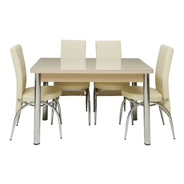 Pan Emirates Aeiland Dining Set (1+4) Cream Pan Emirates Aeiland Dining Set (1+4) Cream