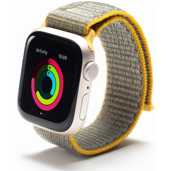 Gear4 Sport Band designed for Apple Watch Series 7 (45mm), Series 6/SE/5/4 (44mm) and Series 3/2/1 (42mm) - Yellow